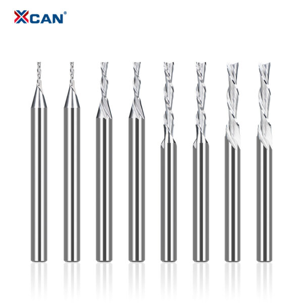 Фреза концевая спиральная двухзаходная левая XCAN, хвостовик 3,175 мм, 1 шт.